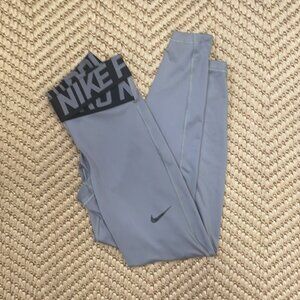 Nike Pro Athletic Leggings Grey Black